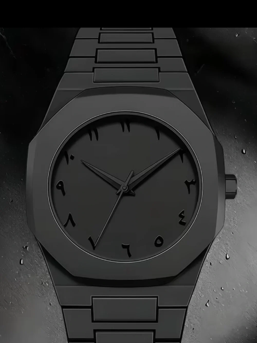 Stylish New Men’s Quartz Watch Black Cool Fashion for Everyday Wear and Casual
